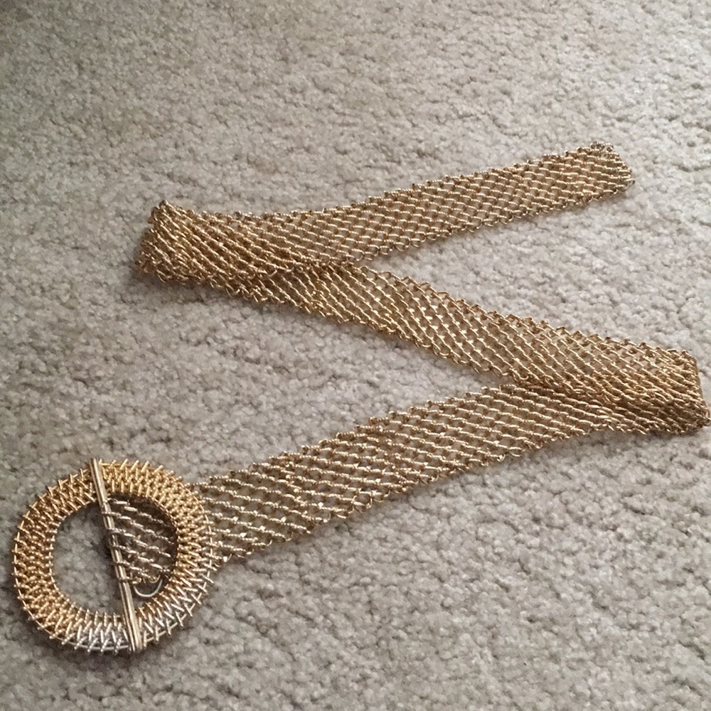 Gold Metal Fishnet Belt